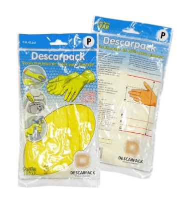 Luva de Látex para Limpeza Descarpack